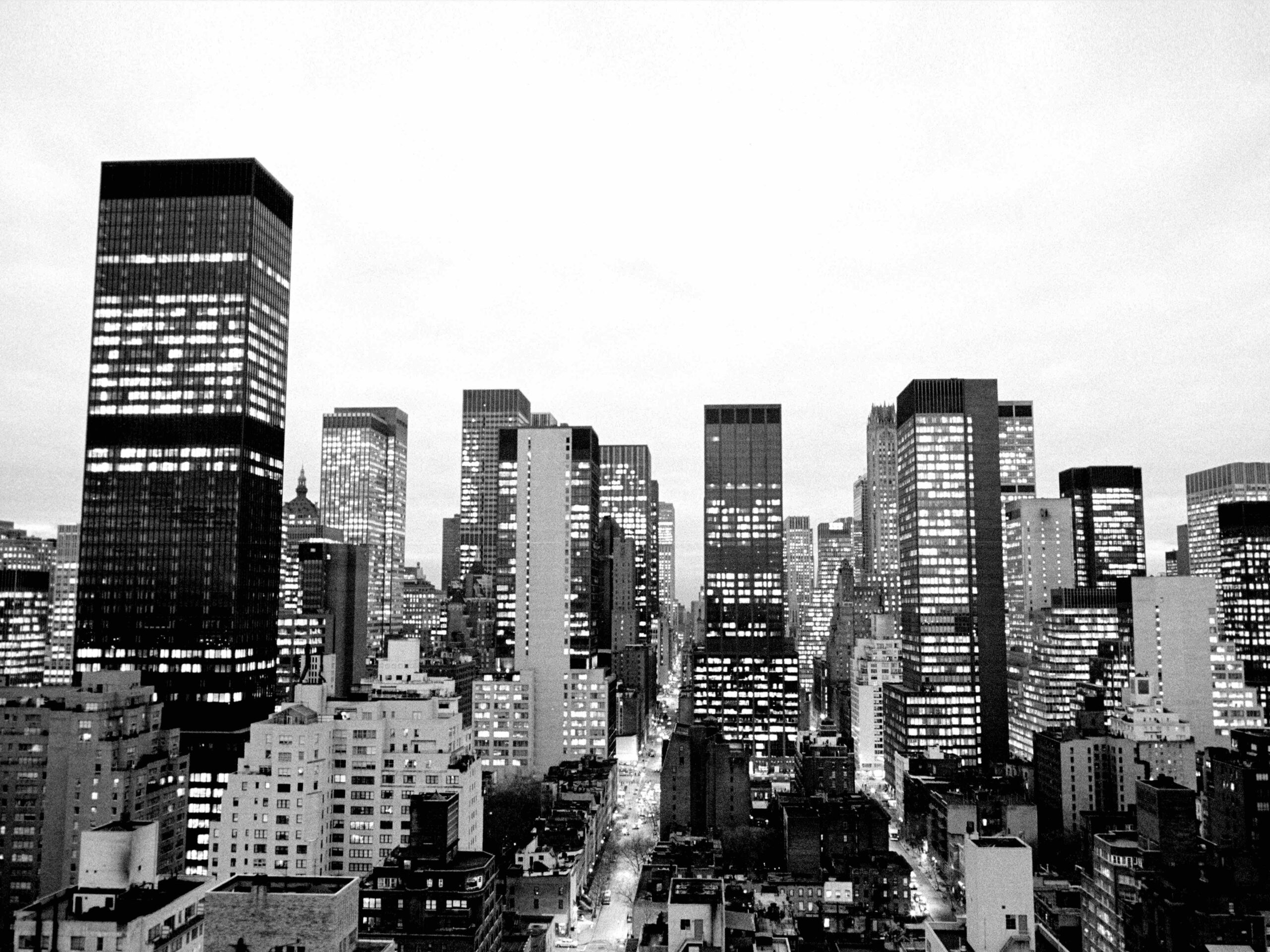 Midtown at Dusk, Thomas O'Halloran, 1975. Library of Congress