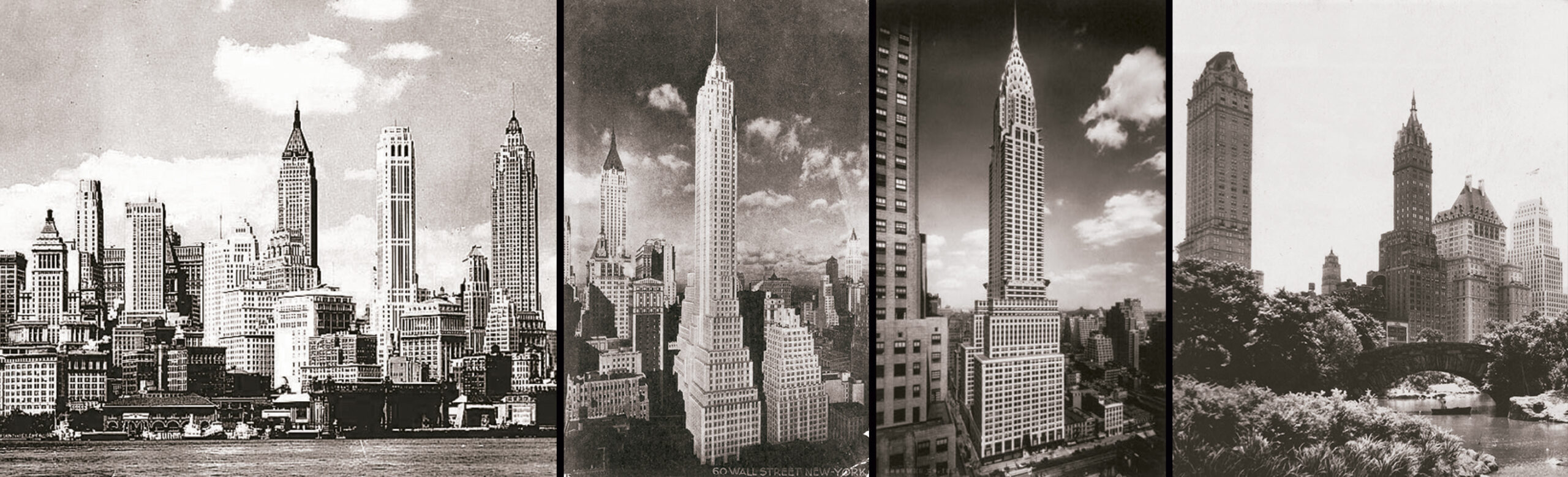 Vintage: New York City Manhattan Skyscrapers (early 20th Century)