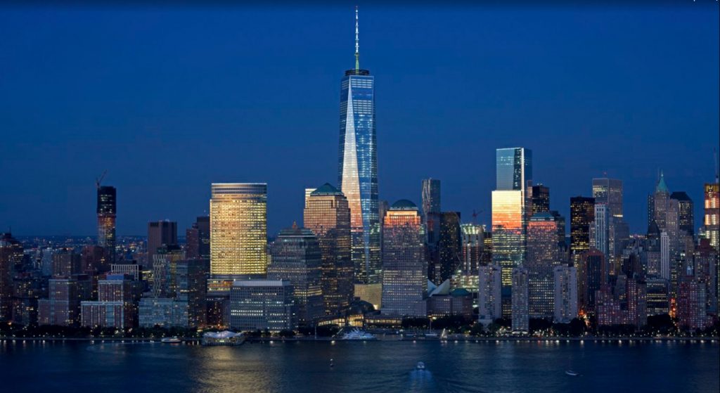 One World Trade Center, city view. Peter Berenholtz.