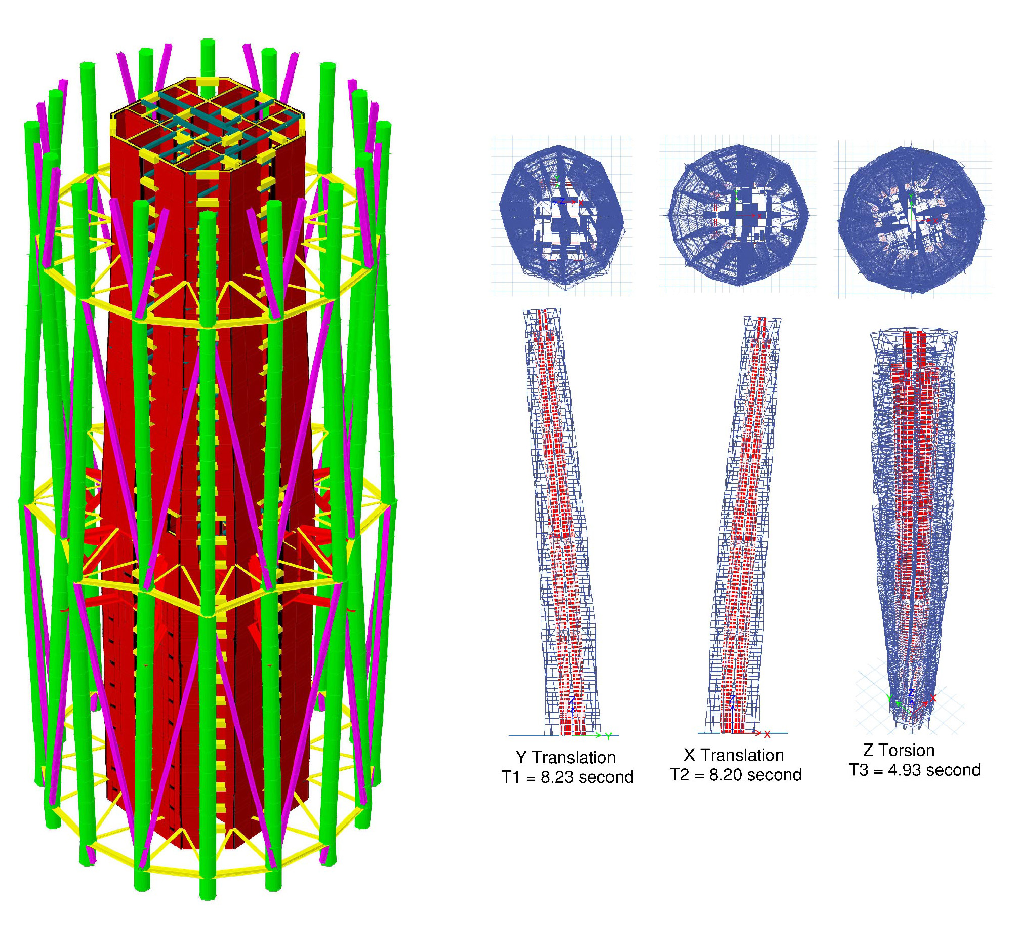 Structural diagrams. Courtesy of Thornton Tomasetti