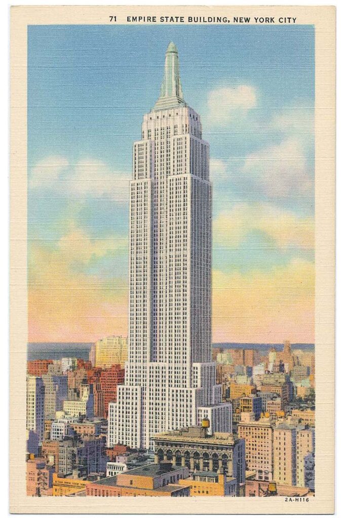 Postcard of the Empire State Building