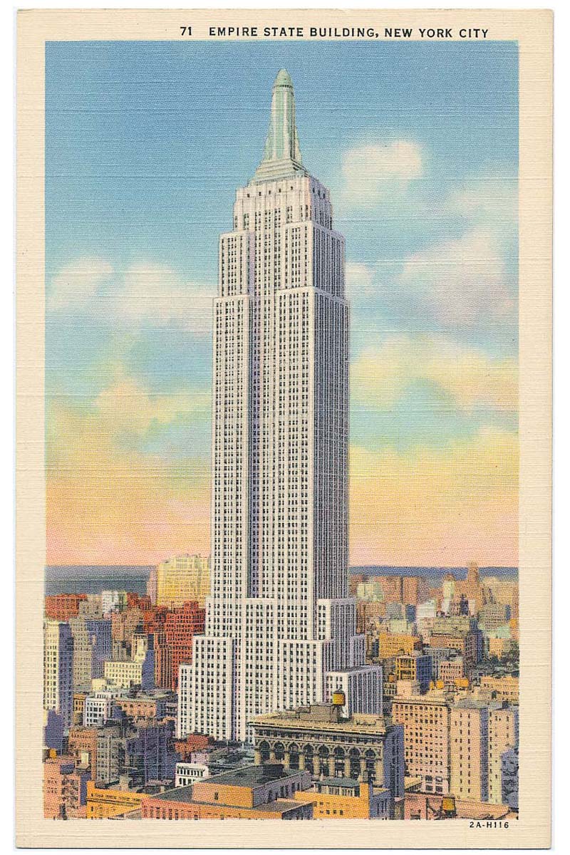Postcard Empire State Building 05 