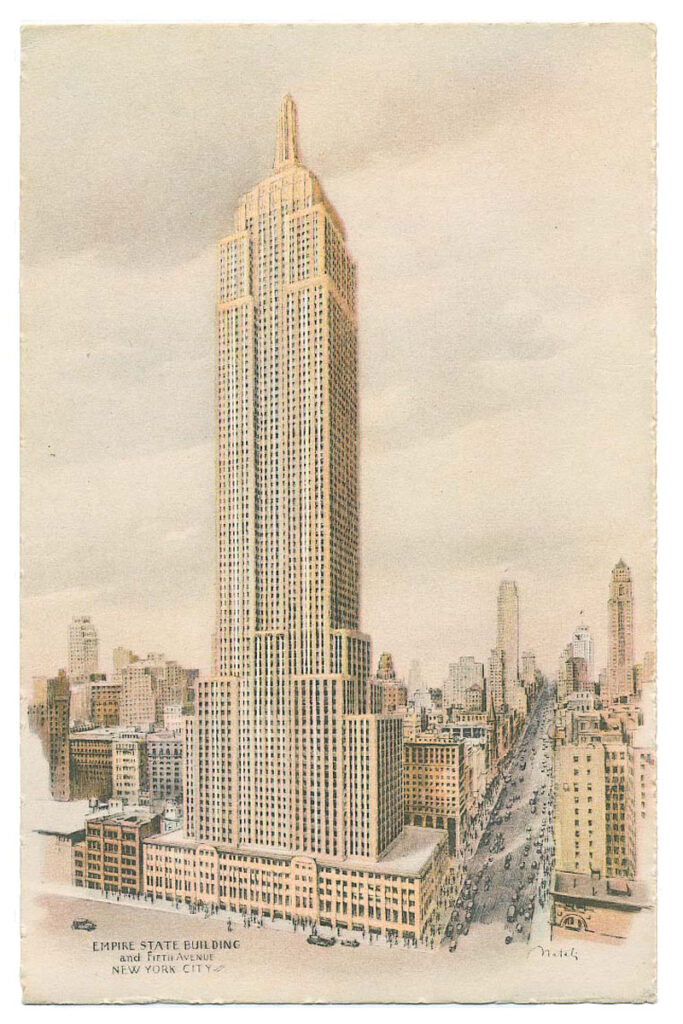 Postcard of the Empire State Building