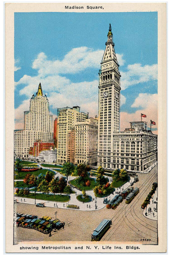 Postcard of the Metropolitan Life Insurance Company Building