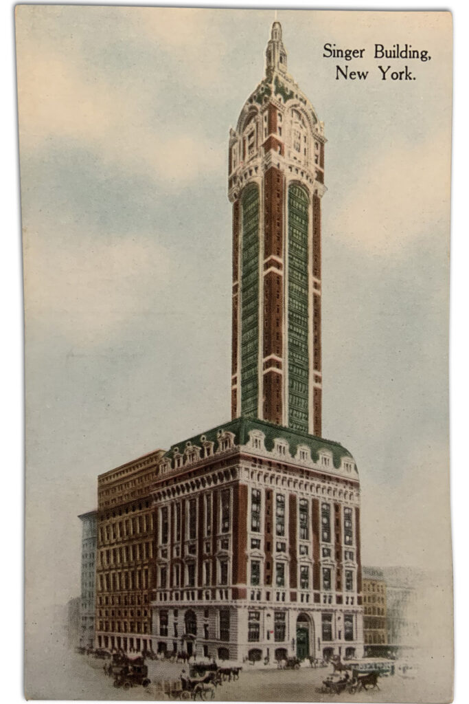 Postcard of Singer Building