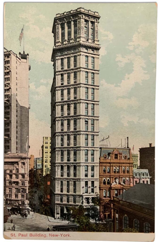 Postcard of St Paul's Building