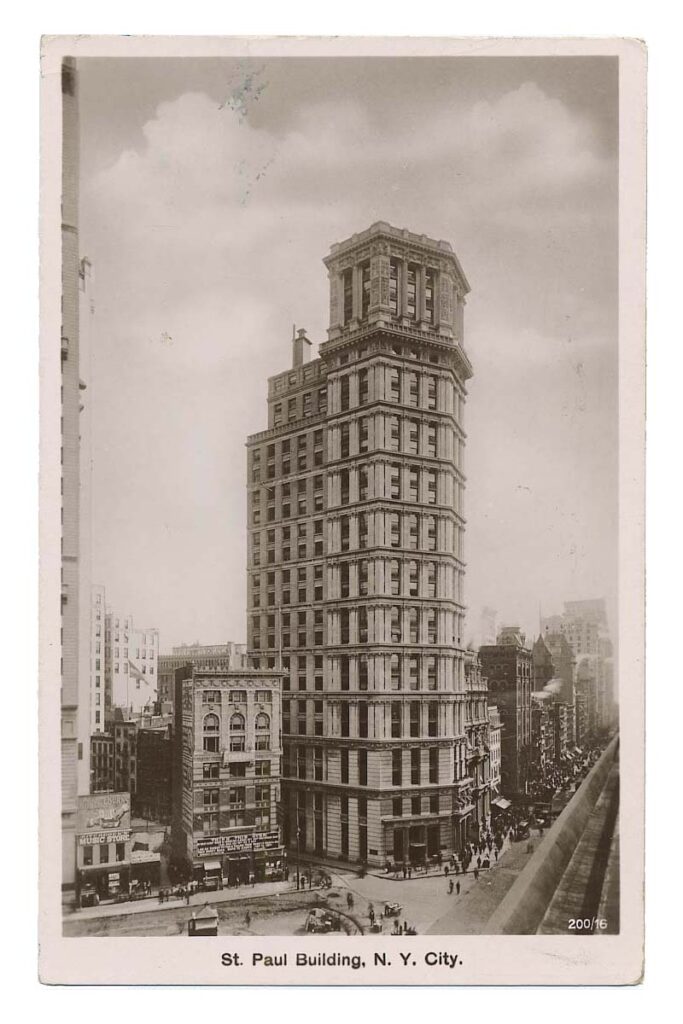 Postcard of St Paul's Building