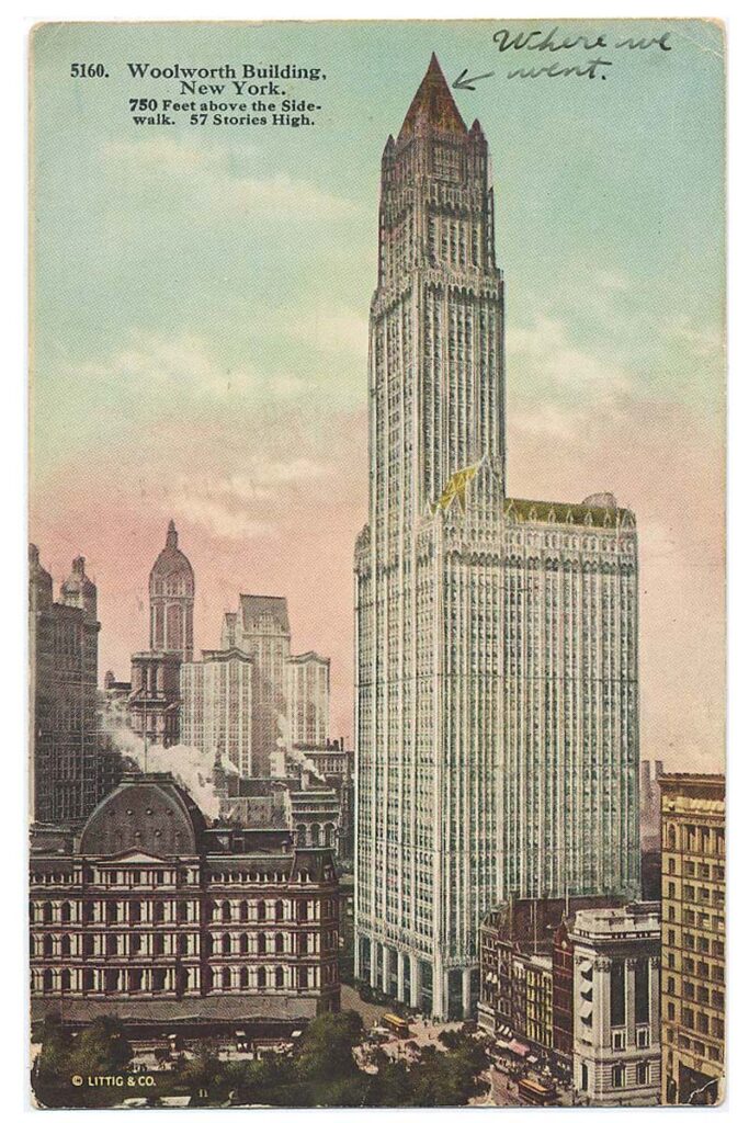 Postcard of Woolworth Building