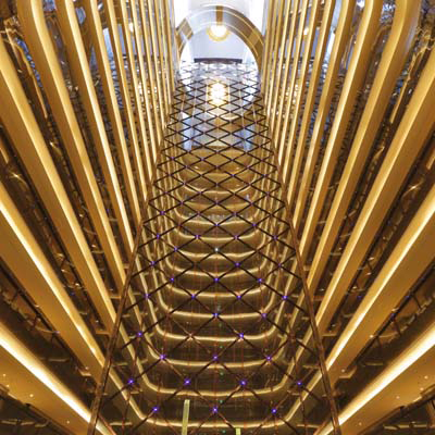 KK 100 atrium looking up. Courtesy TFP Farrells.