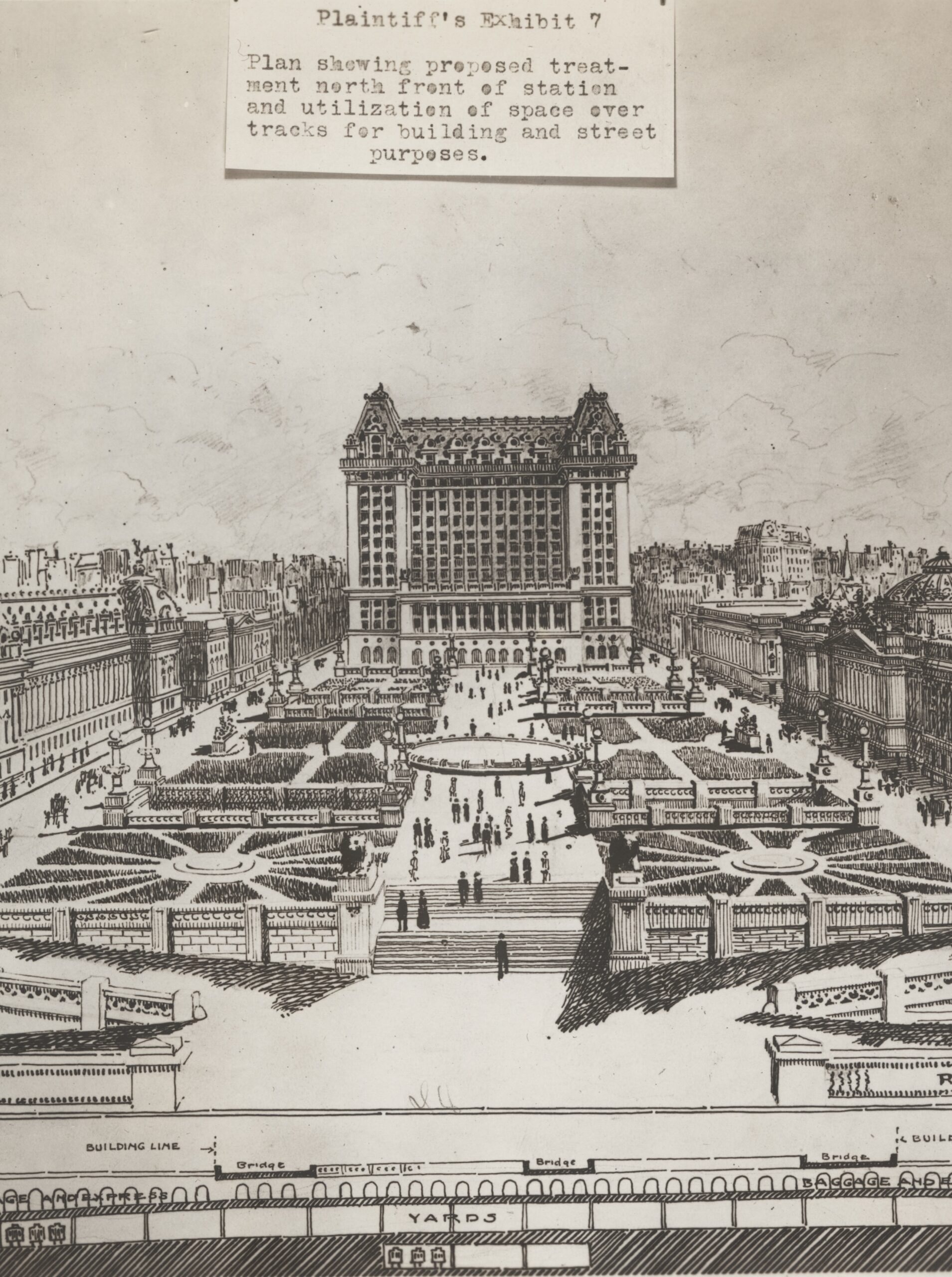 10. Exhibit 7 Plan Showing Proposed treatment North Front of Station