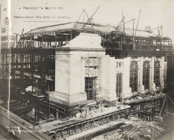 22. Exhibit 201 Feb.1912 photo construction of station copy Medium