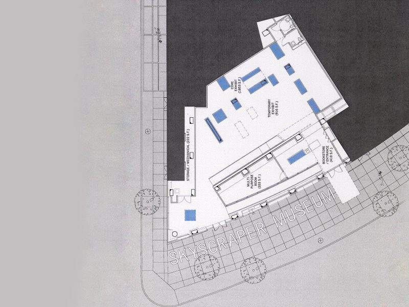 Museum floor plan courtesy Skidmore, Owings & Merrill