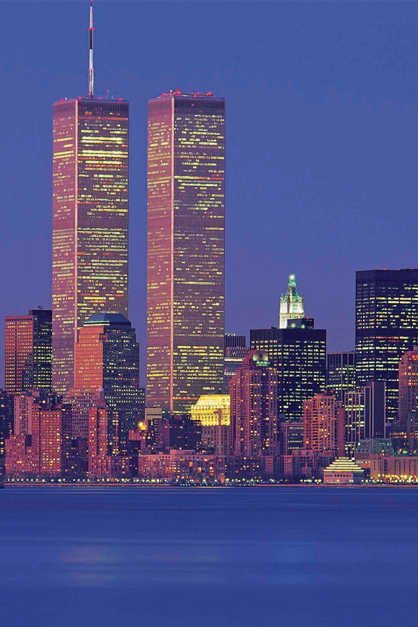 The Lower Manhattan Skyline With Without The Twin Towers The Skyscraper Museum