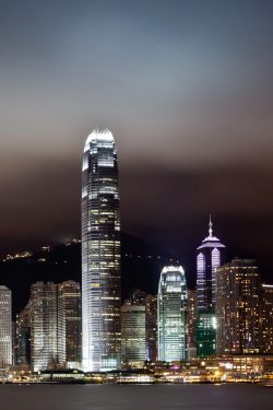 Photo of Hong Kong skyline at night
