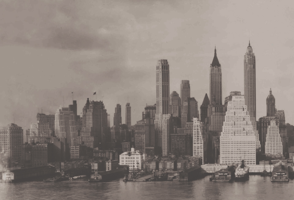 Lower Manhattan from Brooklyn, 1931. Irving Underhill, Library of Congress.