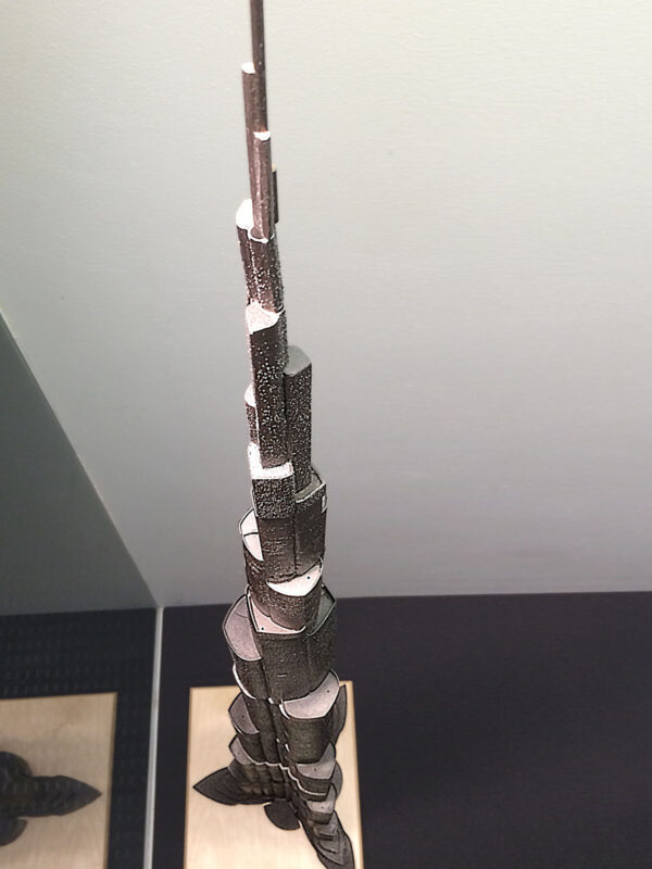 Scale wind tunnel model of Burj Khalifa