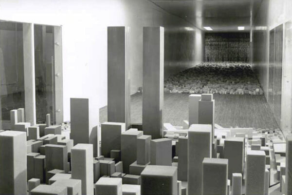 Wind Tunnel model of the World Trade Center
