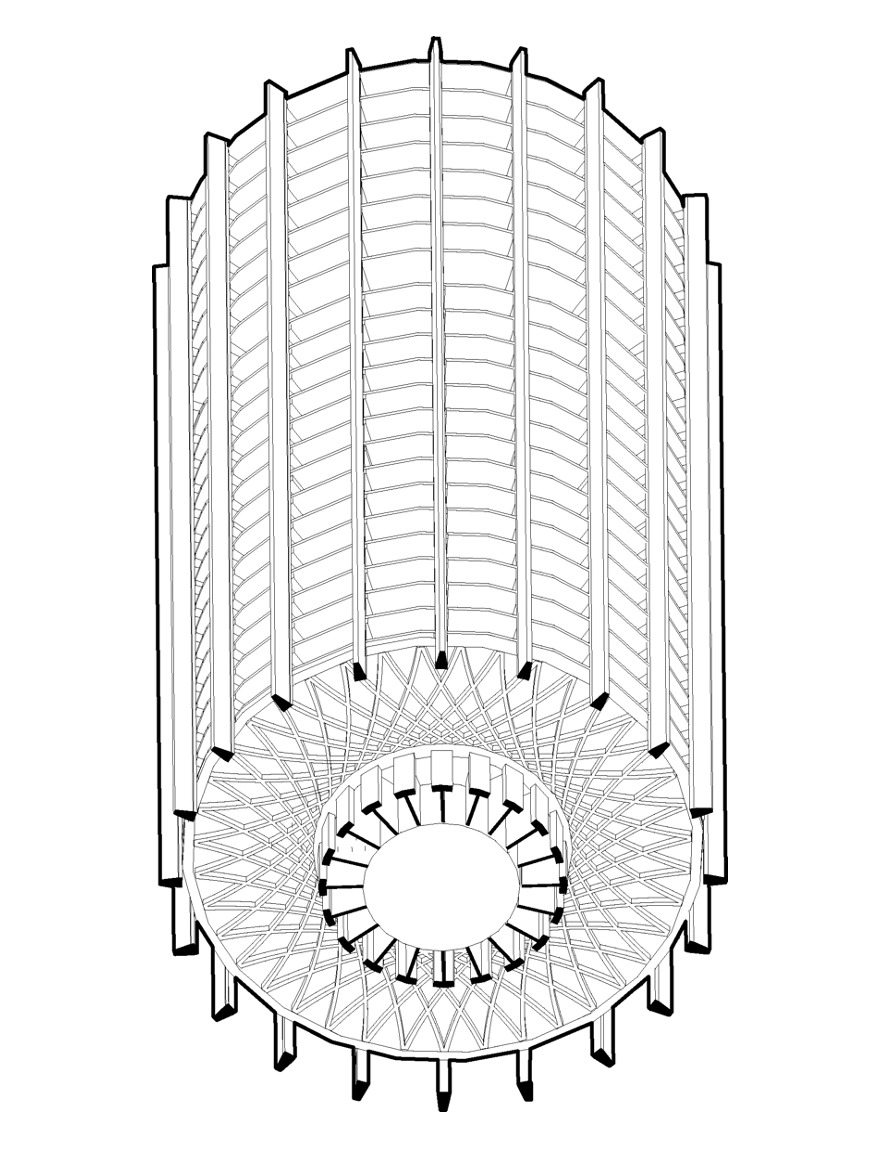 3D drawing of Australia Square, courtesy of Thomas Leslie.